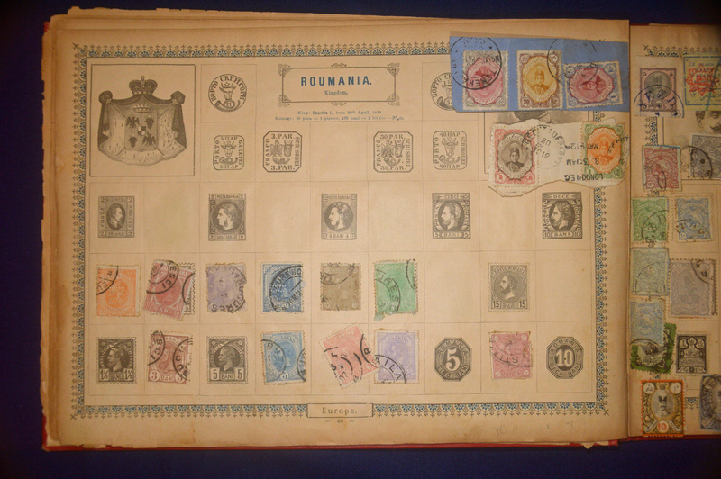 Inside pages of the Stamp Album