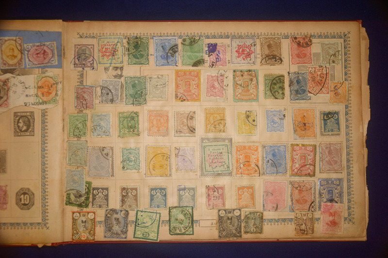 Inside pages of the Stamp Album