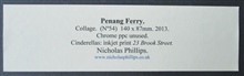 Caption for Penang Ferry Artwork