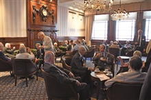 Member’s Lounge was filled with RPSL Fellows and Members, who were eager to see the new home for the first time and enjoy the first cups of coffee or tea before the meeting. 