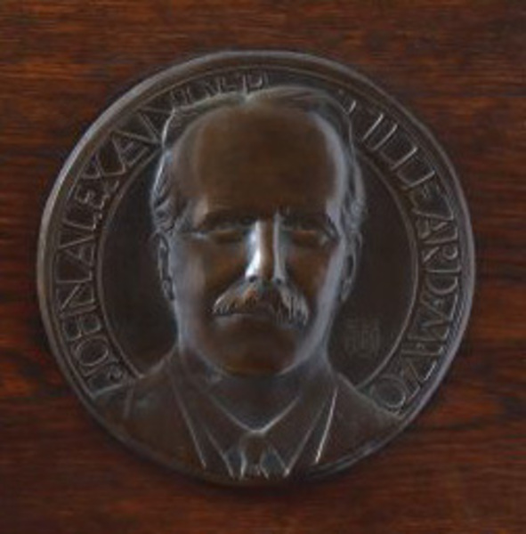 Tilleard Medal relief on display at the Society