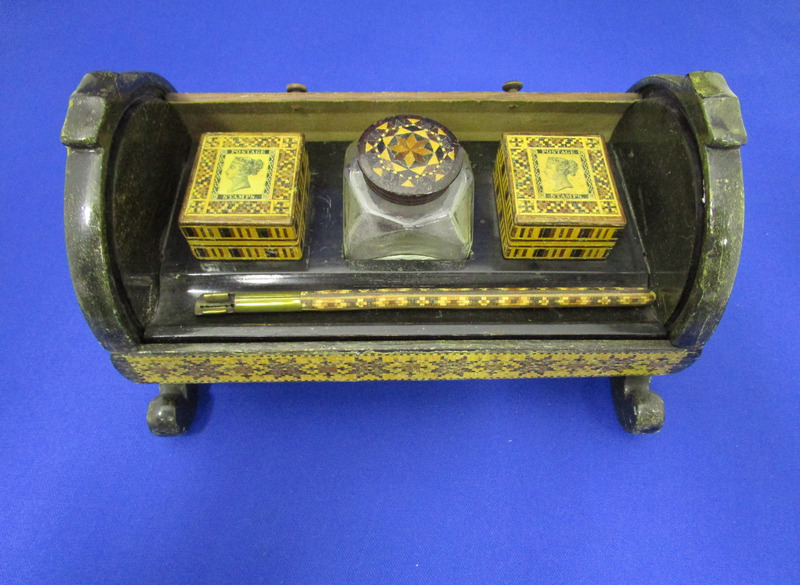 Writing Box with two integrated stamp boxes