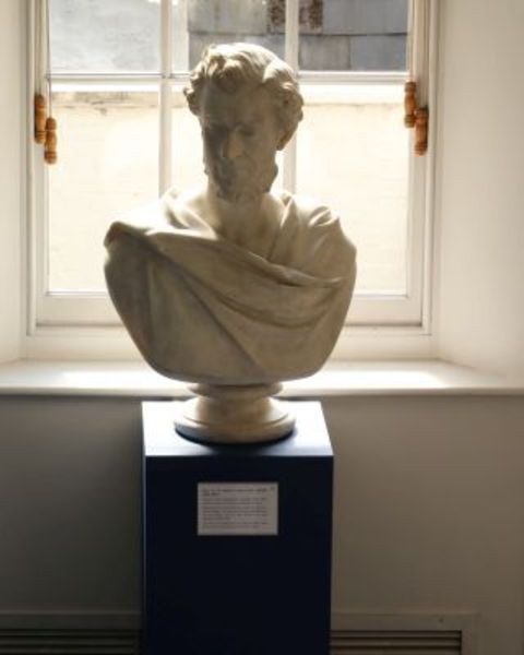 Bust of Sir Daniel Cooper at the RPSL