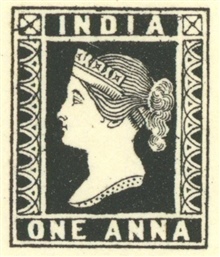 One Anna Indian Stamp from the Society's Philatelic Collections