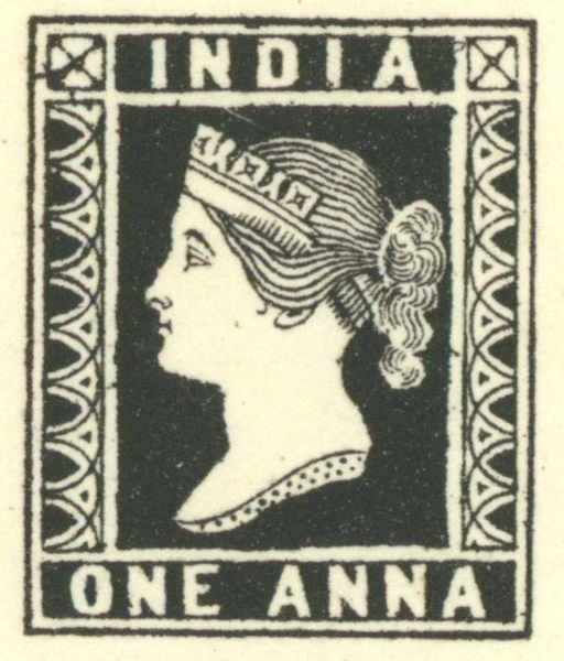 One Anna Indian Stamp from the Society's Philatelic Collections