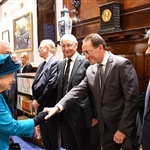 Her Majesty met Lloyd Davies, a lead Partner at property consultants Gerald Eve