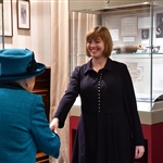 The Queen was introduced to the Head of Collections, Nicola Davies