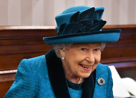 H.M. The Queen at the Royal Philatelic Society London on 26th November 2019